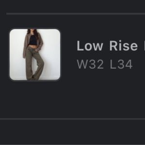 Motel rocks Low Rise Parallel Jeans in Dark Sand size W32 L34